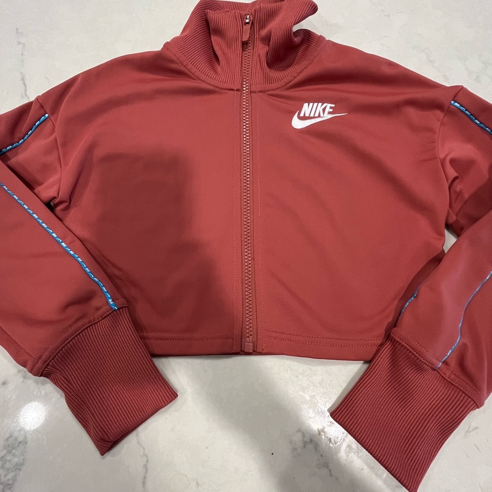 Nike Red Cropped Jacket